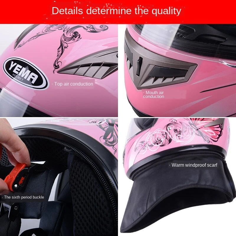 Мотоциклетный шлем для девочек универсальный езды по бездорожью модульные