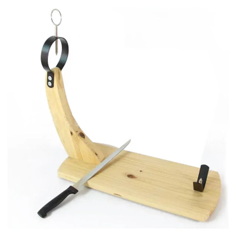 

Knife Block Spanish Ham Holder Ham Frame Turkish BBQ Holder Italian Ham Stand Spain Kitchen Holder for Beef Not Include Knife