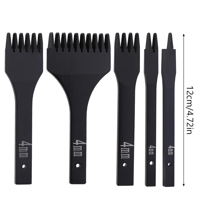LMDZ Spacing Punch Tool Lacing Stitching Sewing DIY Leather Craft Tools for Hole Punches 4mm 1/2/4/6 /10 Prong | Дом и сад