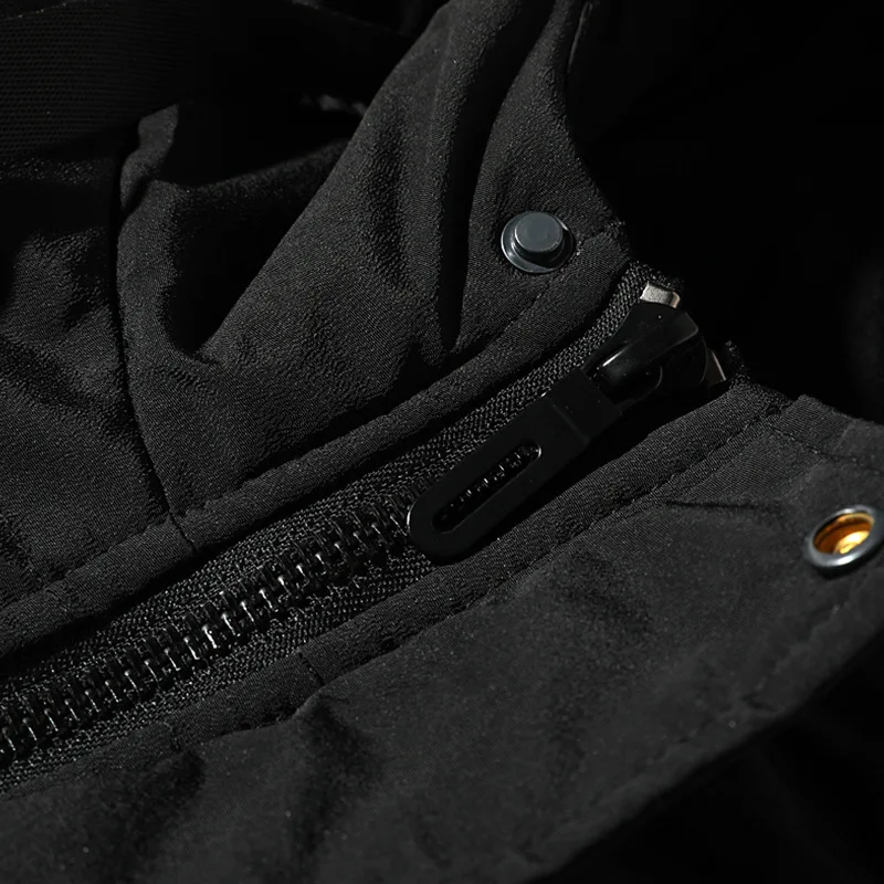 

FGKKS Winter New Men Hooded Parkas Casual Mens Solid Color Long Parkas Trend Hooded Parkas Male Overcoat Coats