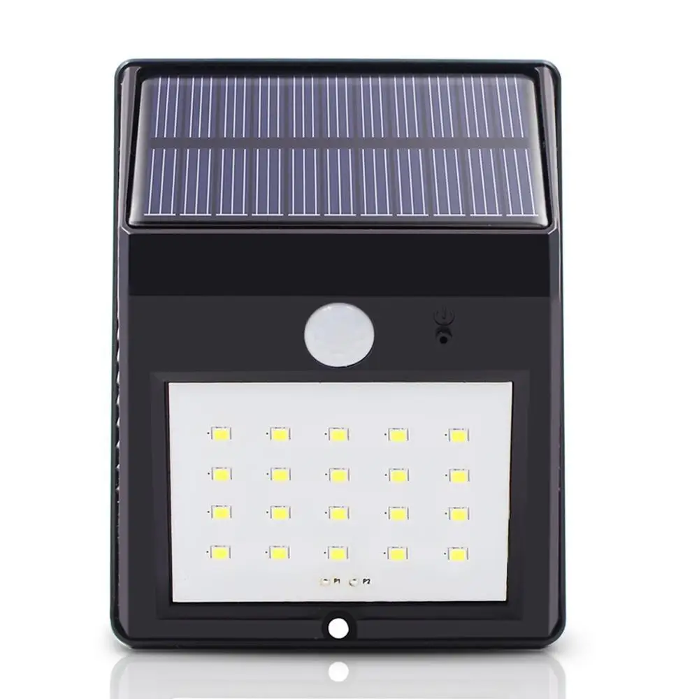 

Outdoor 20 LEDs Solar Light With PIR Motion Sensor Solar Garden Light Energy Saving Street Path Wall Lamp Sunlight Dropship