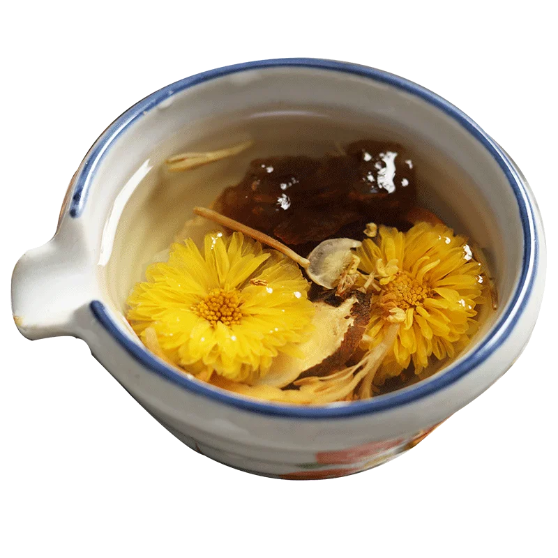 

Four daming mountain refrigerant boat-fruited sterculia hawthorn tea, gold and silver floral GongJuHua herb tea cool tea gift