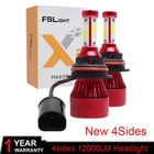 Автомобильные фары, 360 градусов, 4 стороны, H4 светодиодный, H7, H11, HB3, HB4, H1, H27, 880, 881, 12 В, Nebbia, лм