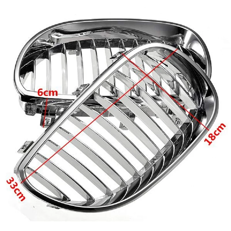 Передний бампер хром Спорт широкий почек решетка гриль для-BMW E60 E61 5 серии M5 2003-2009