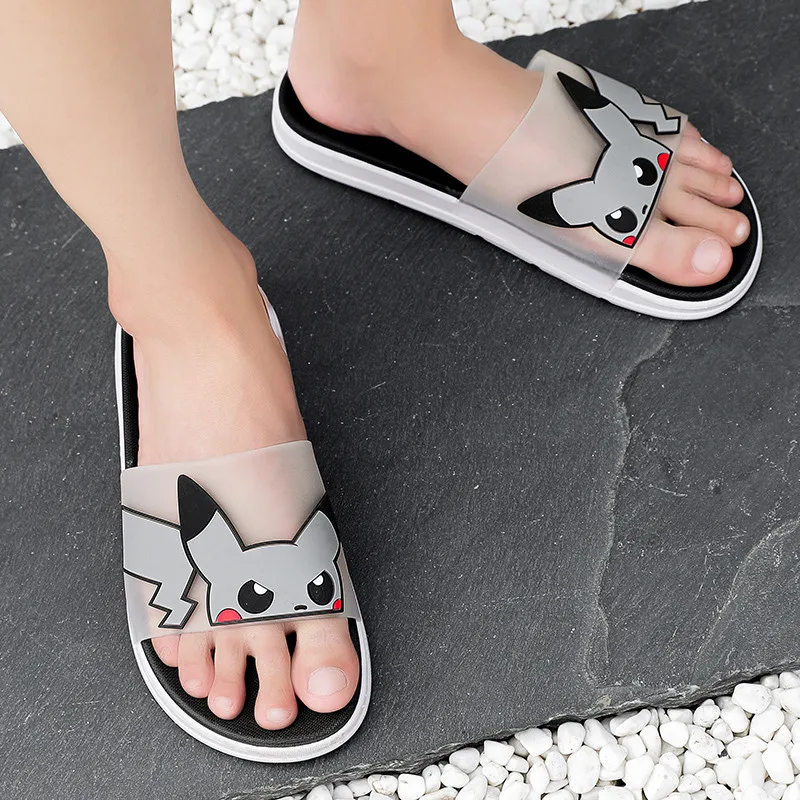 

Hot Yellow Cartoon Couple Slippers Men Soft Summer Outdoor Designer Slides Men Fashion Home Slippers For Men Casual Flip Flops