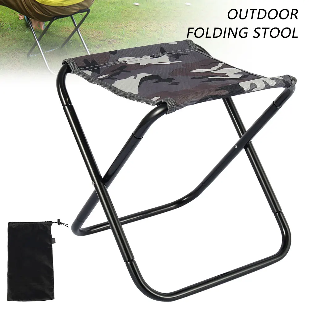 

Outdoor Camp Hiking Picnic Travel Seat Chair Lightweight Barbecue Folding Stool Ultralight Collapsible Seat Small Stool