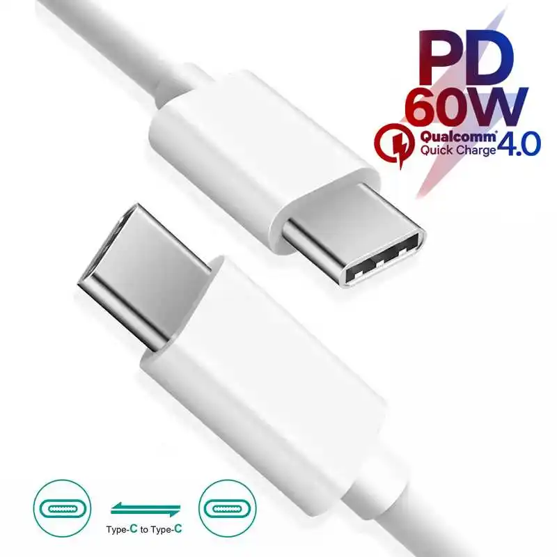 

Кабель зарядный KatyChoi с USB Type-C на USB Type-C, 60 Вт, 5 А