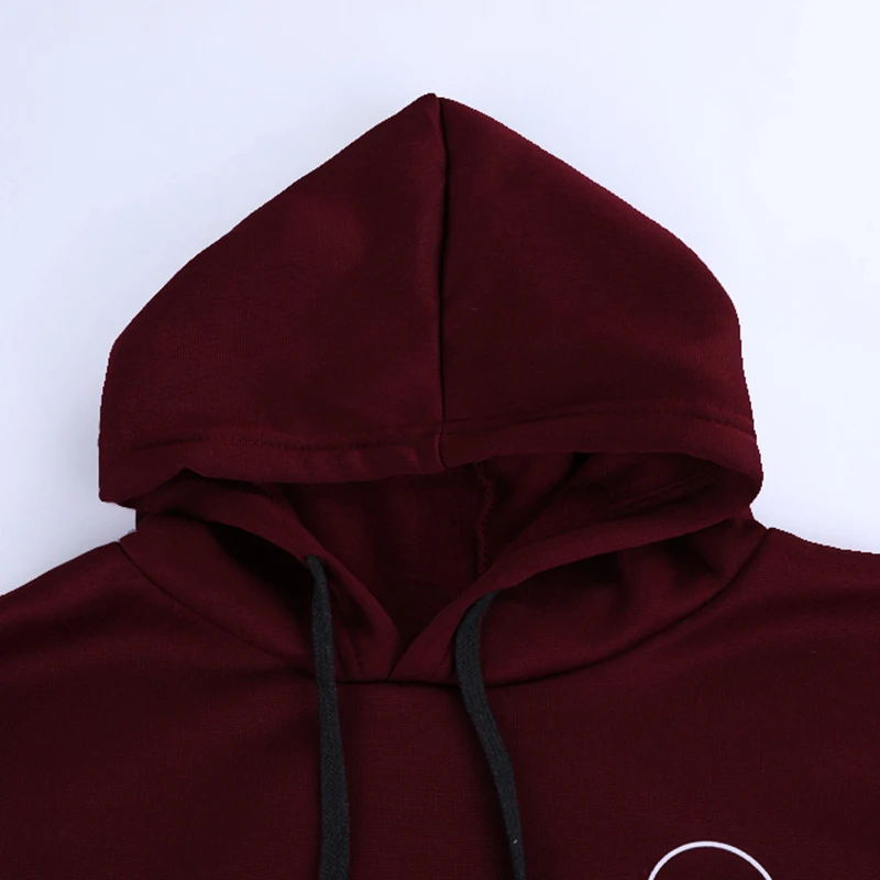 Vertvie/осенне-зимняя толстовка с капюшоном Женская однотонная Повседневная