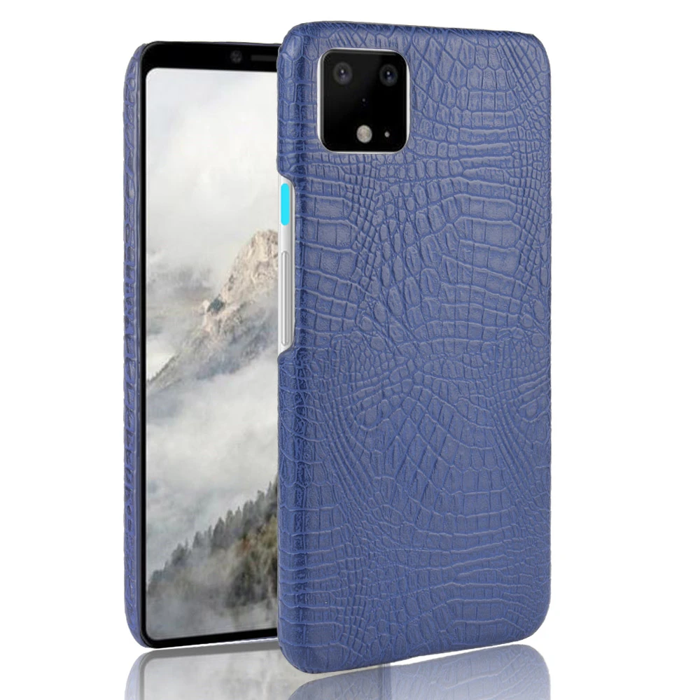 Для Google Pixel 4 XL/4 задний Чехол с узором крокодиловая кожа Slim Fit Жесткий ПК мобильный