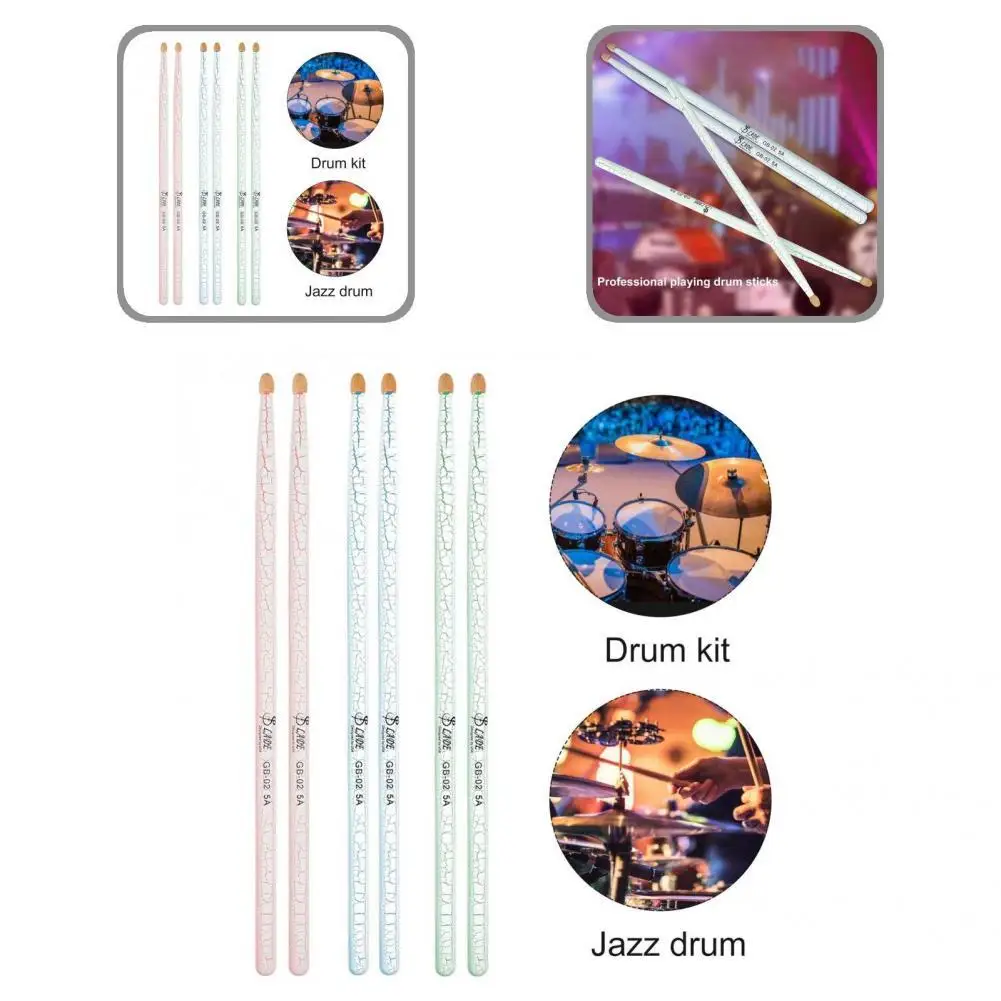 

Portable Comfortable to Grip Wooden Triangle Head Drumstick for Drummers