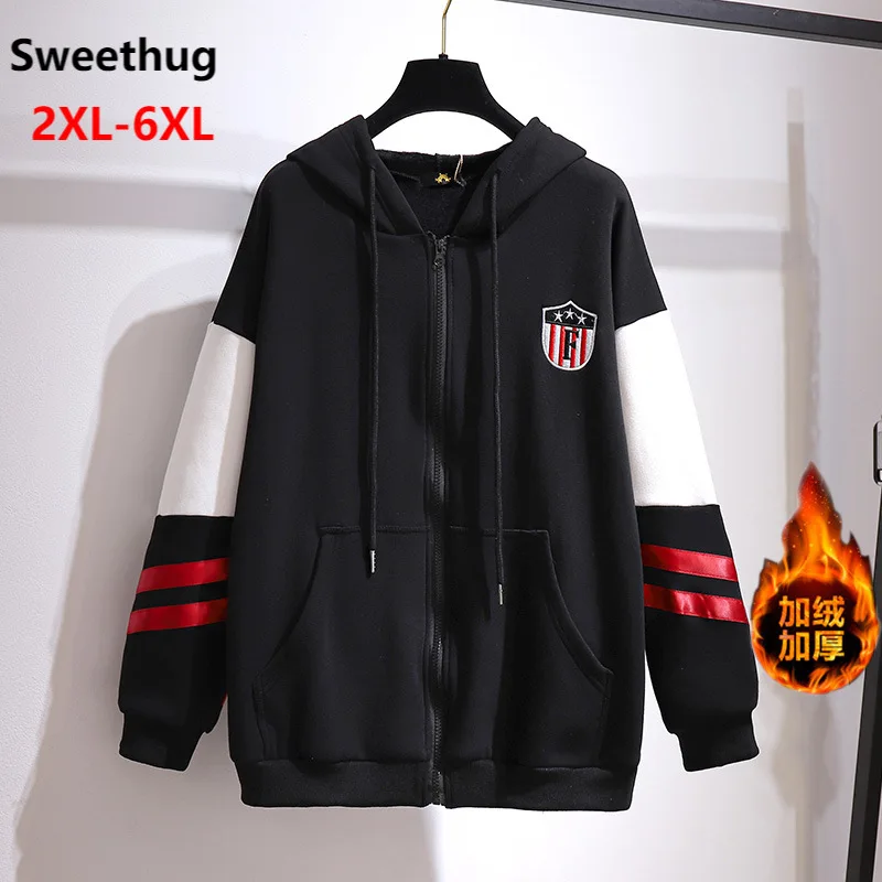 

Толстовка Женская осенне-зимняя с длинным рукавом, 3XL, 4XL, 5XL, 6XL