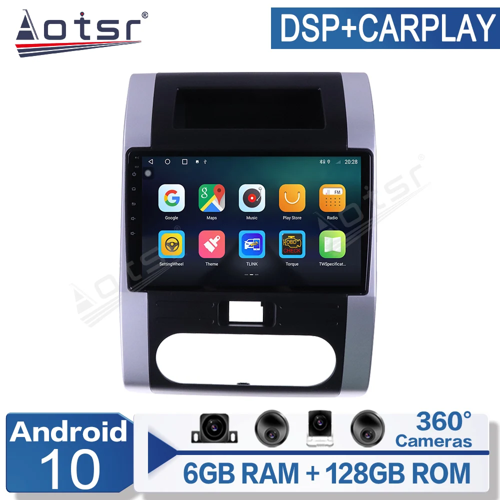 

6+128G Android 10 For Nissan X-trail 2007-2015 Car Multimedia Player Radio GPS Navigation Auto Stereo Recorder