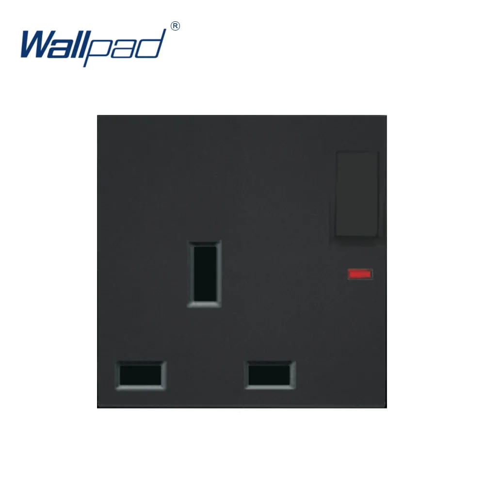 Wallpad 13Amp Switched розетка стандарта Великобритании с Светодиодный индикатор Функция
