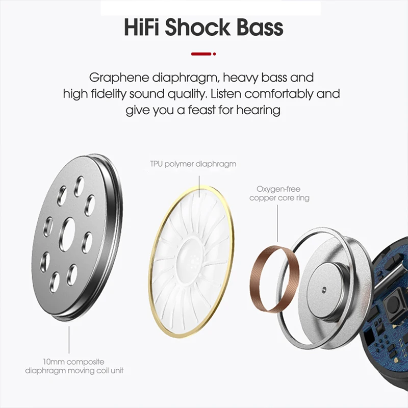 Спортивные Беспроводные наушники KUULAA Bluetooth 5 0 наушники-вкладыши для телефона