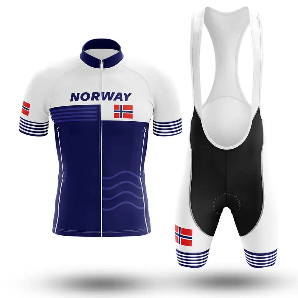 Norway blue Retro classic Cycling Set MTB Bicycle Wear Maillot Ropa Ciclismo Bike Uniform Jersey Clothing |