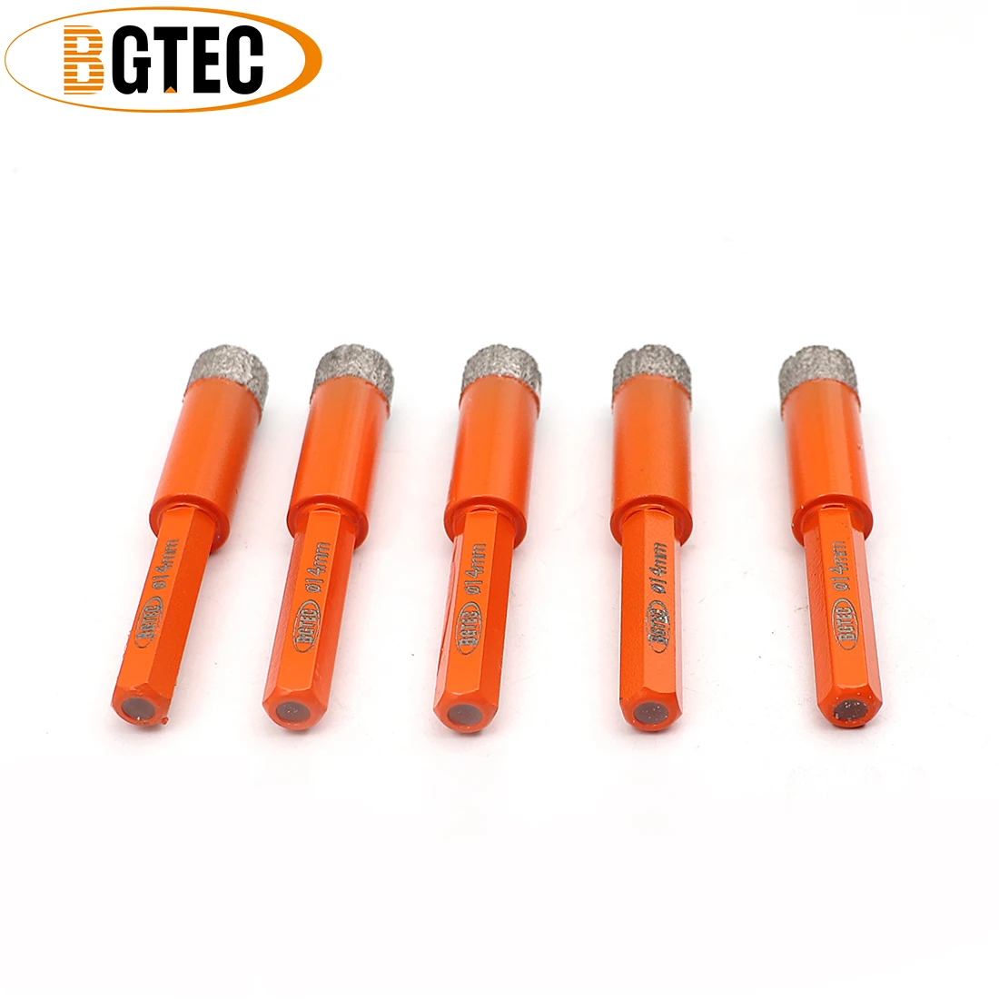Буровые сверла BGTEC с шестигранным хвостовиком 14 мм алмазные для керамической