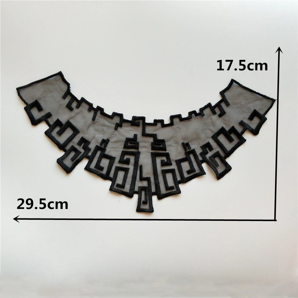 Аппликация из органзы для вышивания ткань шитья искусственный воротник