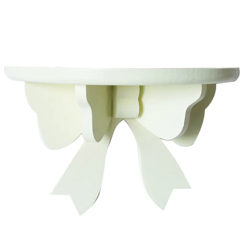 Деревянная полка в скандинавском стиле с бантиками для детской комнаты