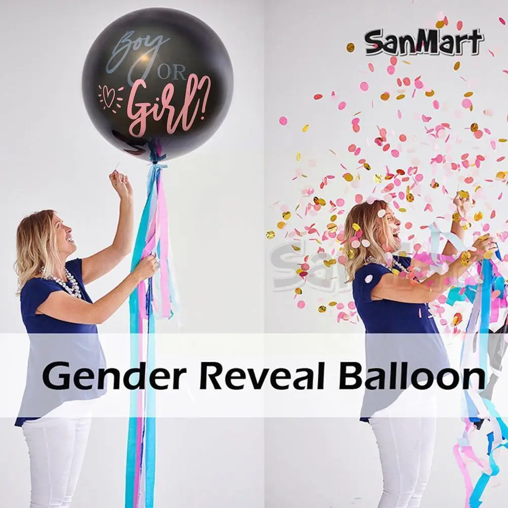 

36 inch boy or girl balloon perfect circle gender reveal balloon party boy shower baby party layout baby balloons girl S4G2