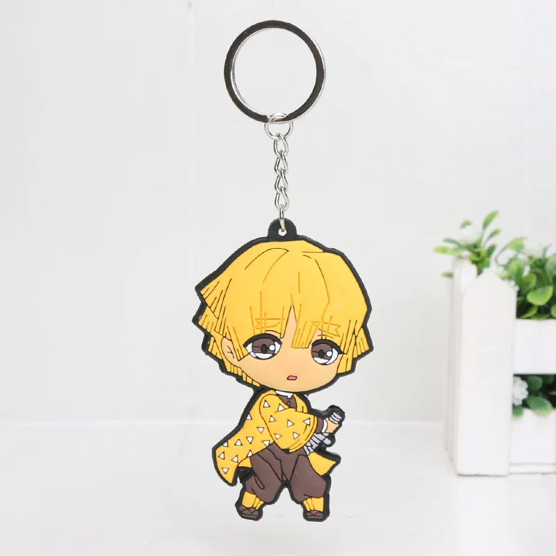 soft pvc 1 5,5-16 см Kimetsu no Yaiba акриловый демон убийца Kimetsu no Yaiba брелок Tanjirou Nezuko Kamado фигурка на акриловой подставке Рождество - Цвет: soft pvc 1