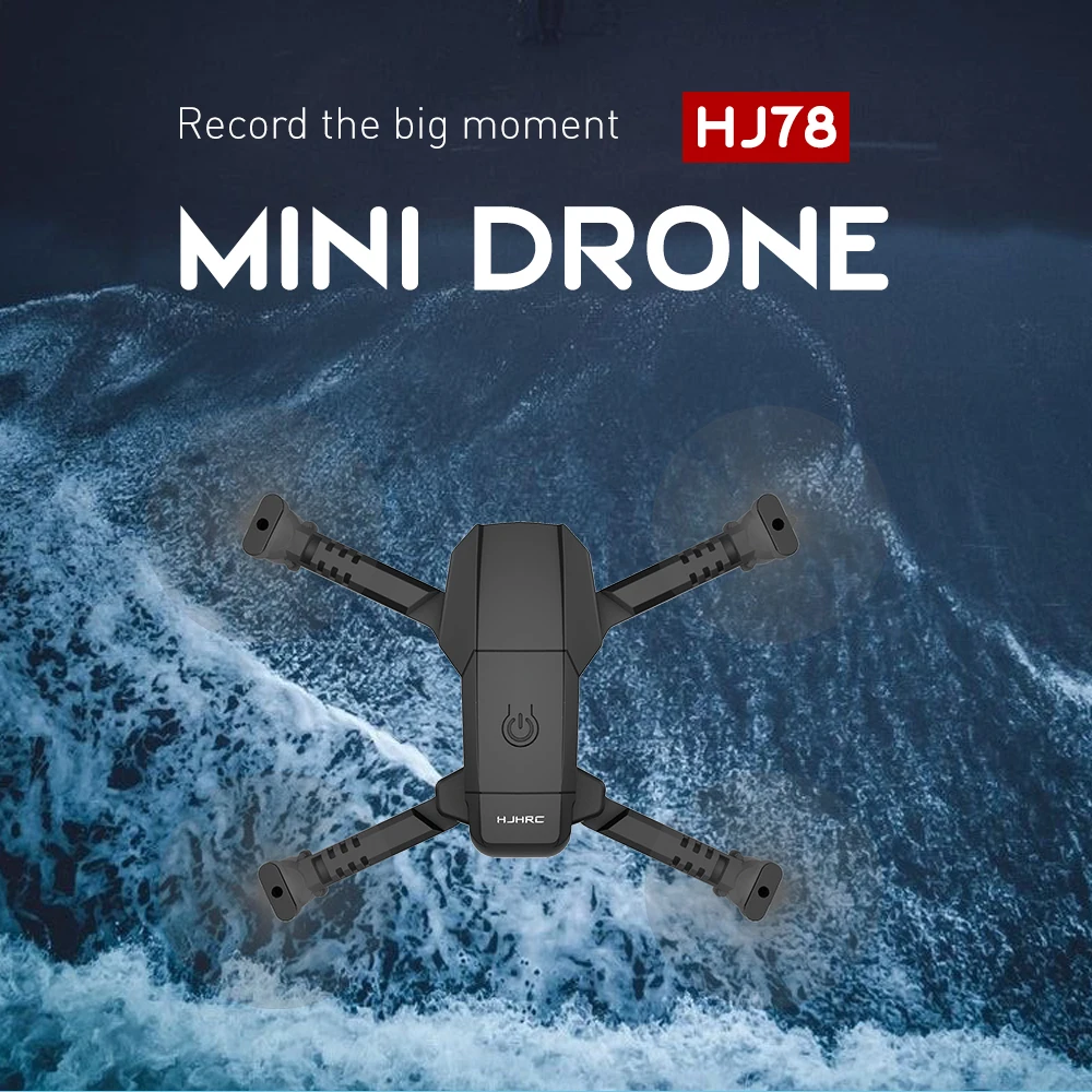 Мини RC дроны HJ78 Дрон с разрешением 4K HD двойной Камера WI FI FPV Смарт селфи Бла
