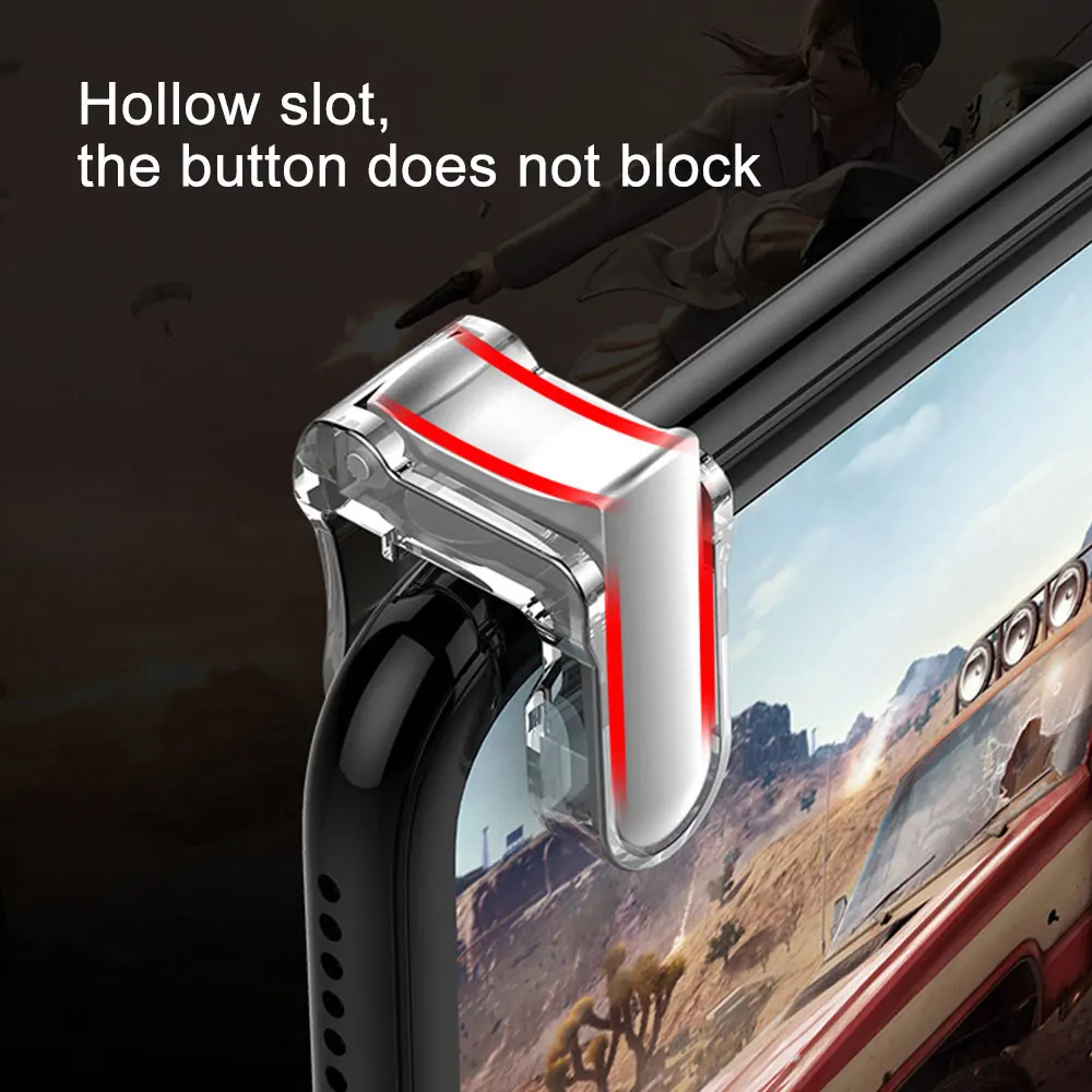Portable Gaming Trigger Controller Mobile Phone Aim Key M4 2pcs PUBG Smartphone Game Shoot Button Triggers | Электроника