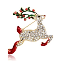 juemilly fashion cute reindeer brooches fine clothes pins jewelry