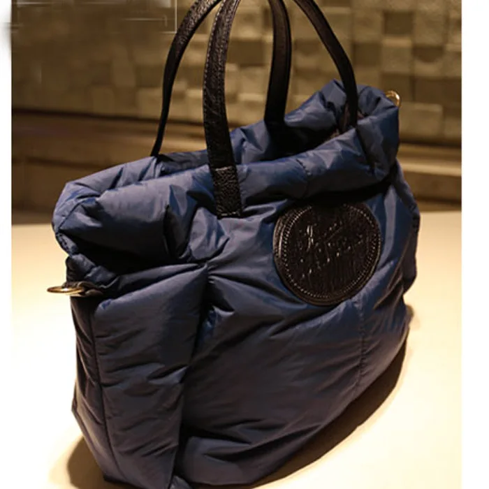 Зимние женские сумки модные космический хлопок материал большой пакет пуховик