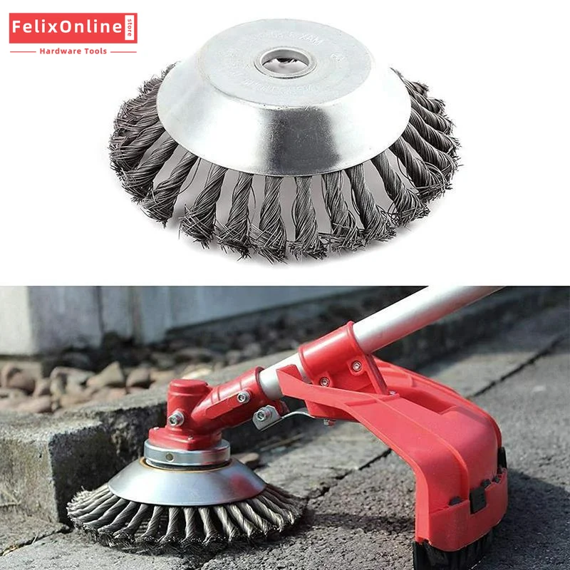 6-дюймовая стальная проволочная Головка триммера травяная щетка резак для