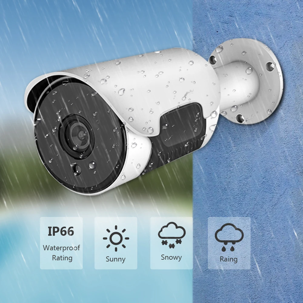 H.265 1080P POE IP камера 1MP/2MP/5MP наружная Водонепроницаемая домашняя камера безопасности 38 шт лампа ночного видения POE NVR система
