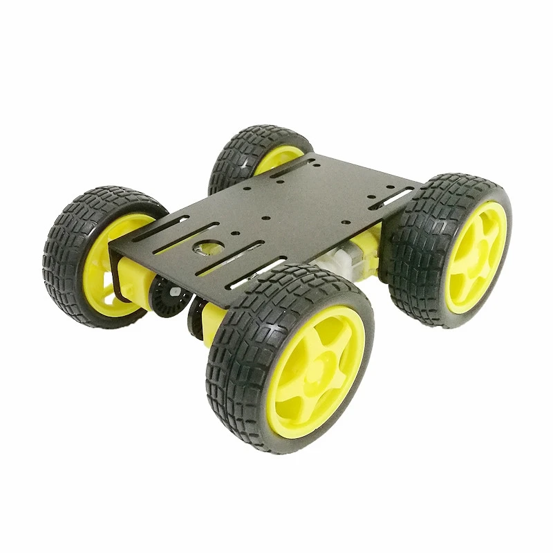 Tires Pinstripe Road 1 Set 4WD Smart RC Car Chassis Kit Metal for Robot Education Modification DIY Tank Model Maker Teaching | Игрушки и