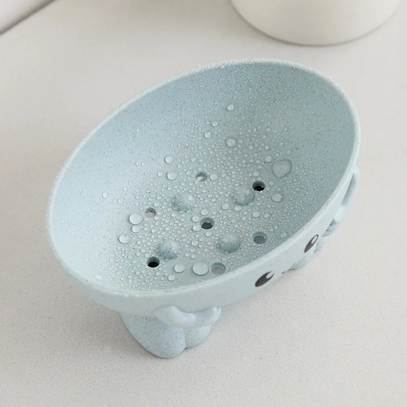 

Eco-friendly 1Pcs Soap Box Non-slip Soap Dish Bathroom Supplies Soap Holder Cartoon Shape