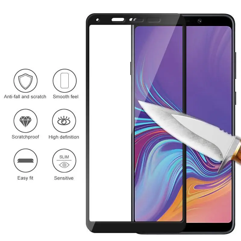 9D изогнутое закаленное Высокопрочное Стекло на samsung Galaxy A30 A50 A10 Экран протектор
