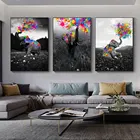 Фантазия Слон Wall Art постеры с животными HD Печать на холсте настенный поп-арт декоративные картины для дома Гостиная Украшения в спальню