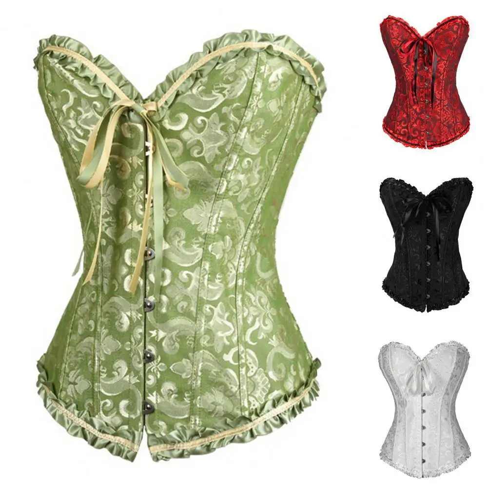 

Waist Cincher Renaissance Lace Up Royal Style Slim Women Bustier for Dating