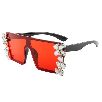 

Square Fashion Sunglasses For Couple Studded Luxury Sunglasses European And American Trends Unisex American And American 2021