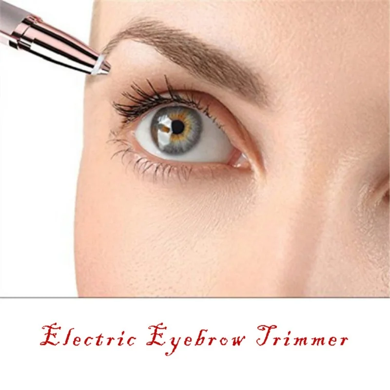 

New Design Electric Eyebrow Trimmer Makeup Painless Eye Brow Epilator Mini Shaver Razors Portable Facial Hair Remover for Women