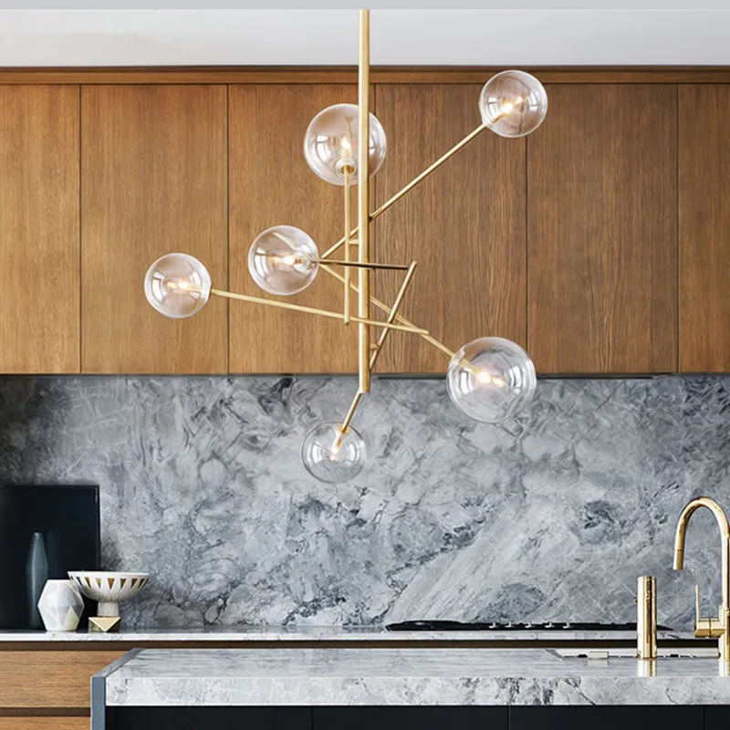 Скандинавский минималистичный подвесной светильник в стиле постмодерн для