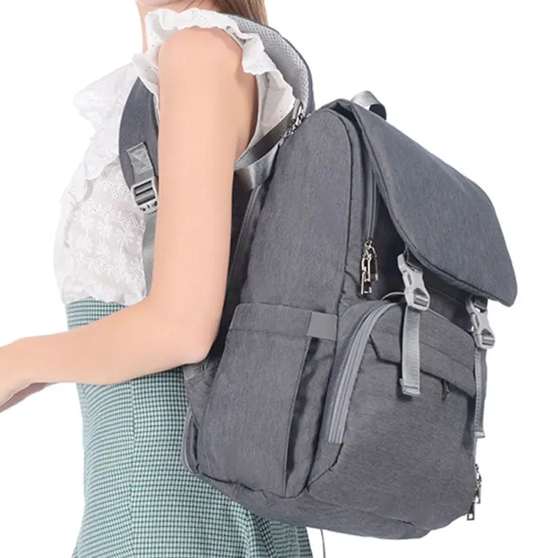 Сумка для пеленок рюкзак мамы и папы дорожная сумка пеленания перезарядки с USB