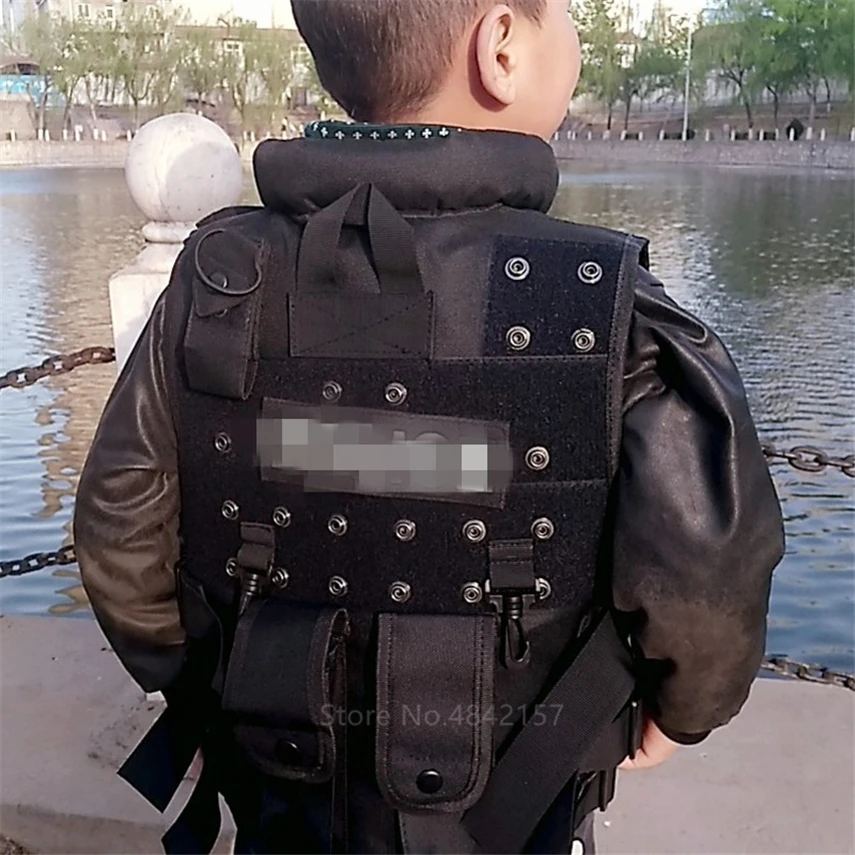 Военный армейский тактический жилет детский Камуфляжный Многофункциональный