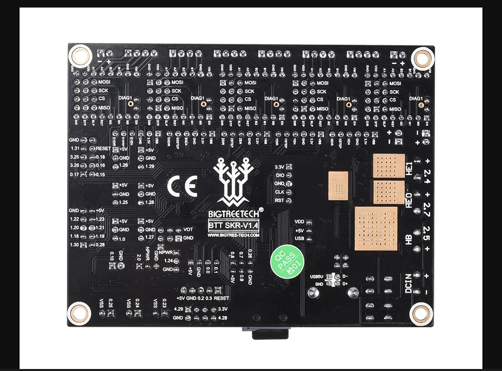BIGTREETECH SKR V1.4 плата управления BTT SKR V1.4 Turbo 32 бит Wi-Fi части 3d принтера SKR V1.3 MKS GEN L TMC2130 TMC2209 tmc2208