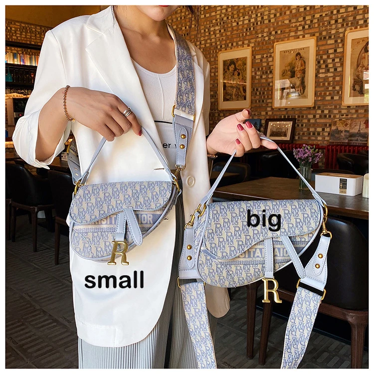 

2021New Luxury Fashion Ladies Mini Saddle Bags Designer Classic Shoulder Bag With High Quality Embroidery Women Handbags Bags