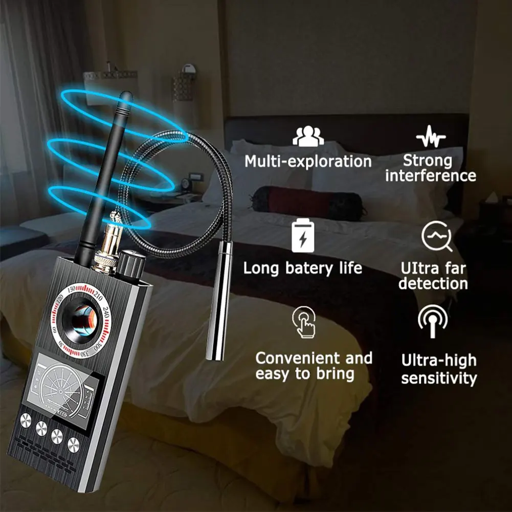 anti wireless rf signal detector bug gsm gps tracker hidden camera eavesdropping device military professional version k18 free global shipping