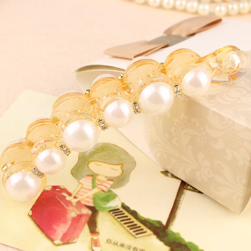 Корейские перламутровые заколки для волос с хвостиком когти шпильки головные