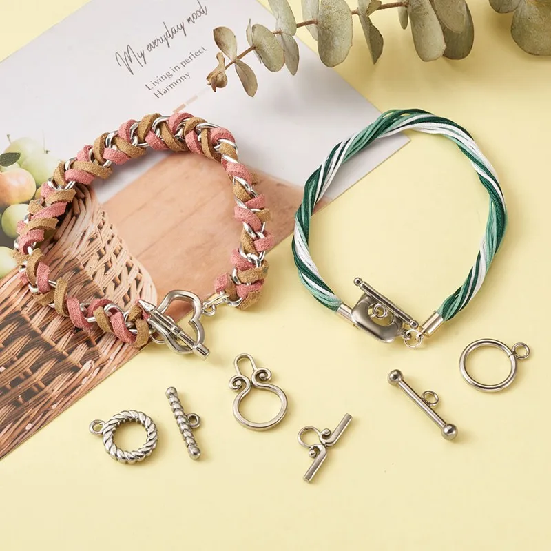 18 sets 304 Stainless Steel OT Toggle Clasps T-Bar Clasp Buckle Connector for Jewelry Making DIY Bracelet Necklace Finding