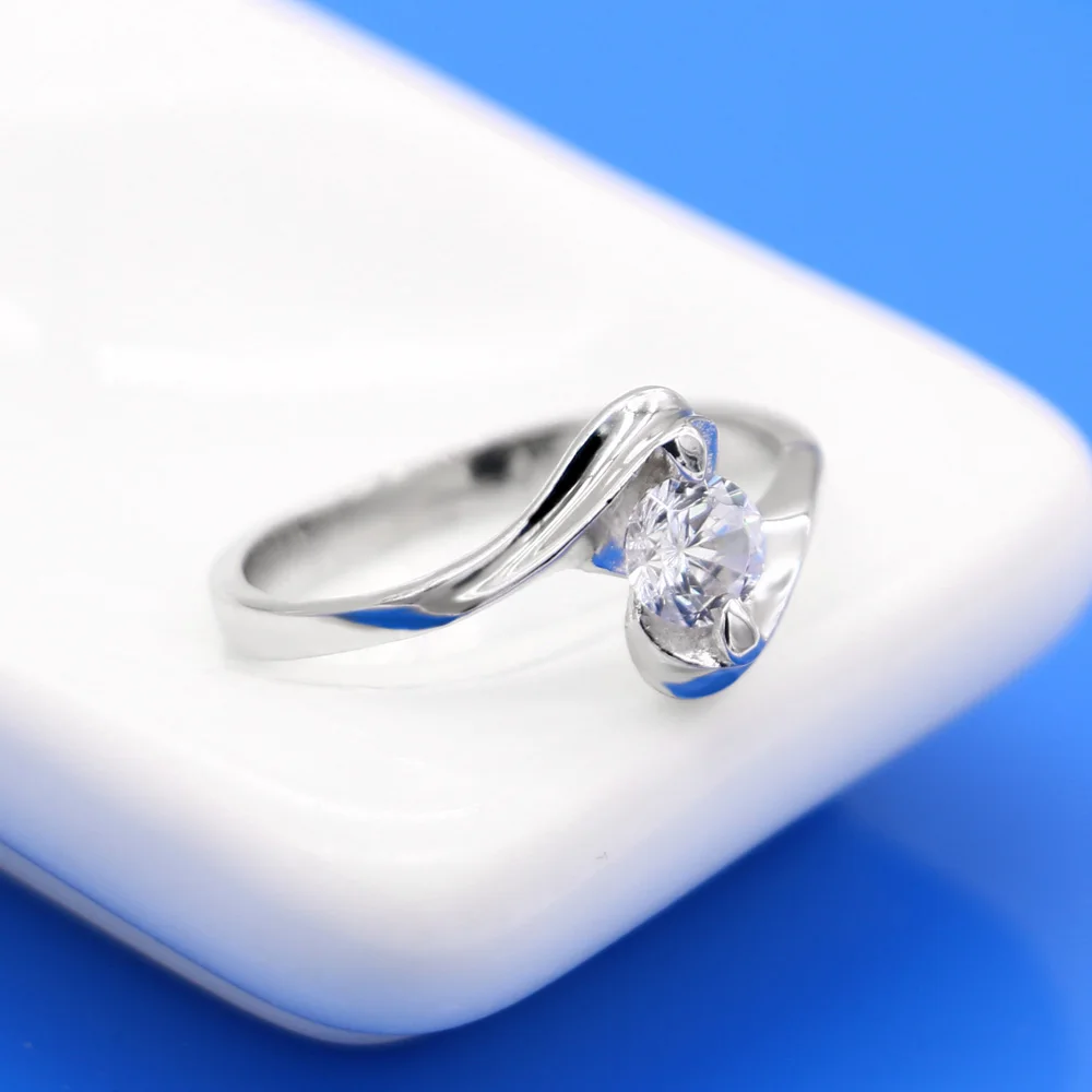 

New Style 925 Silver Color CZ Rings for Women Zircon Rings Fashion Jewelry