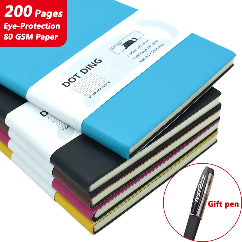 2 шт./лот классический A5/A6 подкладка дневник Мягкая обложка школьный блокнот 200