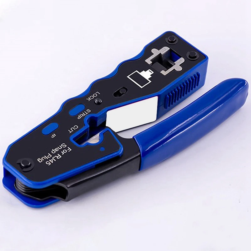 Crystal Head Wire Clamp Set Network Tools Professional Piercing Pressure Clamp Through Hole Joint Pliers