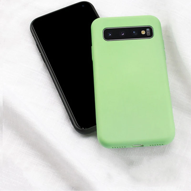 Жидкий силиконовый чехол для samsung Galaxy A90 A60 A70 A80 A50 A50S A40 A30 A30S A20e A10 A9 A7 A6 J4 J6 плюс мягкие тонкие чехлы