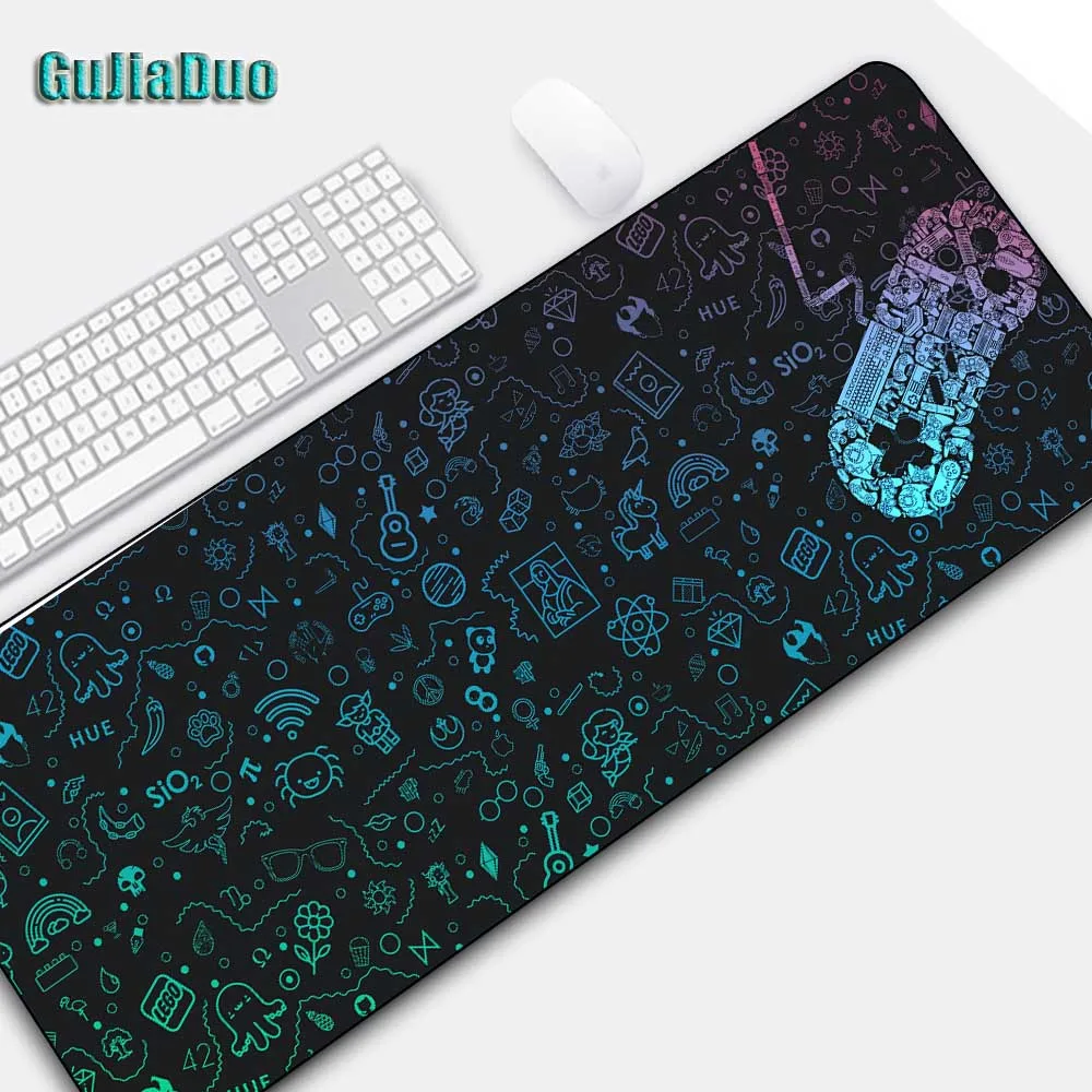

GuJiaDuo Fashion Black Gaming Console Mouse Pad XXL Gamer Computer Keyboard Custom Gaming Accessories Carpet Mat Mousepad Desks